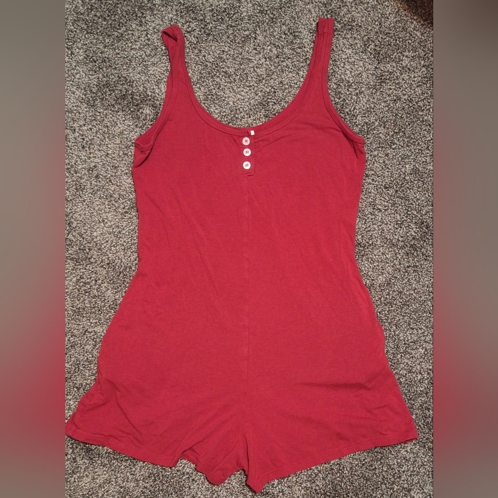 XS Smash + Tess Red Romper